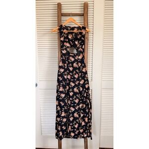 Brandy Melville Floral‎ Maxi Dress Sleeveless Cutout Cottagecore Boho Dress